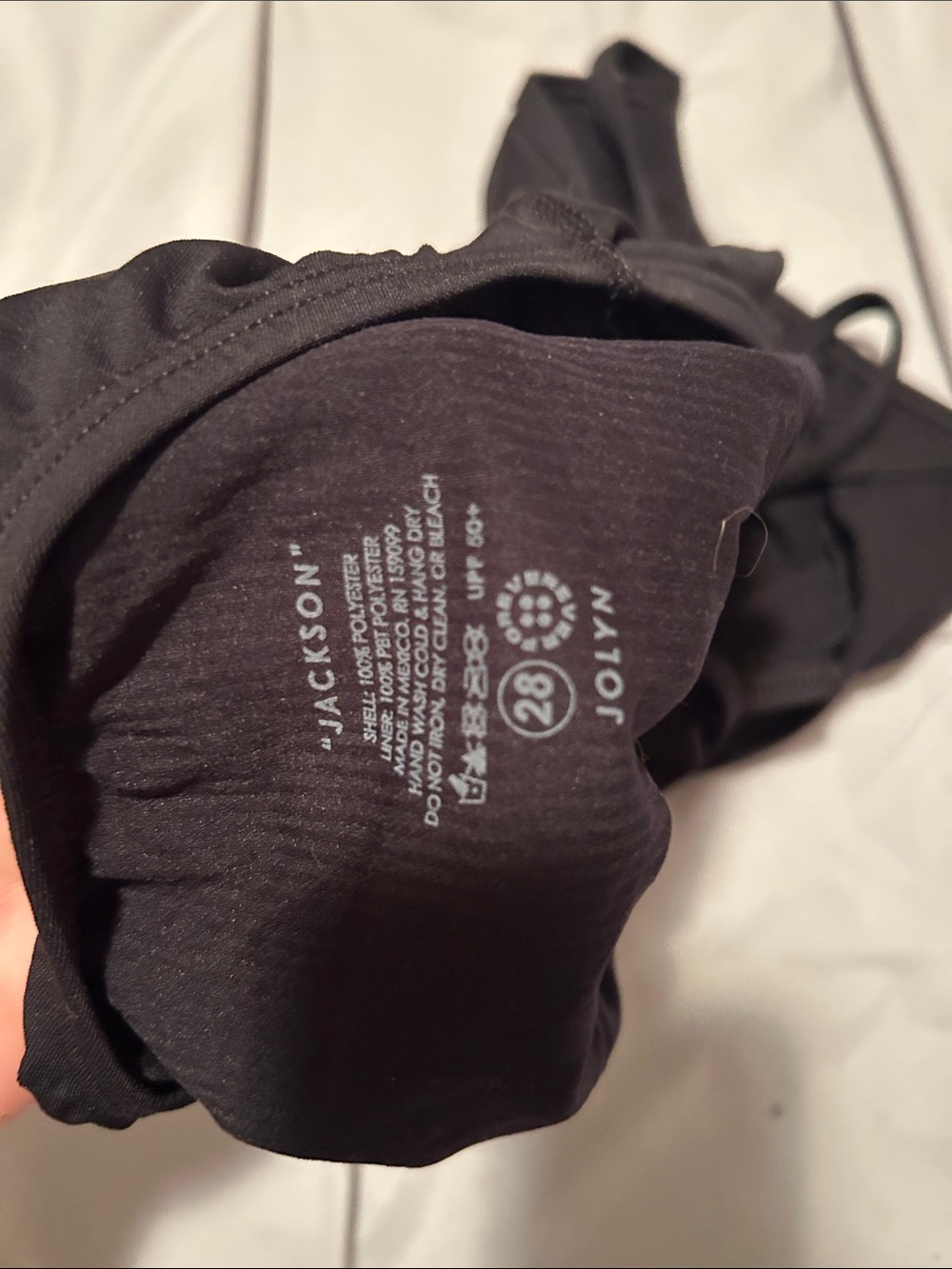Jolyn Clothing Black Tie Back Brandon Worn once Size 28 - Picture 5 of 5